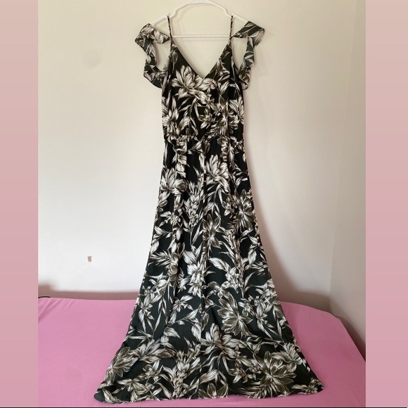 banana republic floral off the shoulder dress Banana Republic Womens Dress Floral Off The Shoulder Slounce Sleeves Size Small